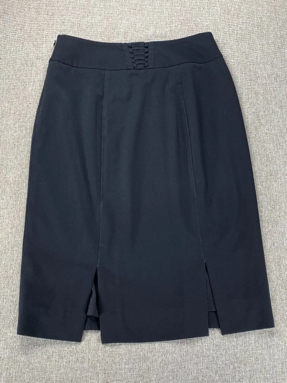 White House Black Market Pencil Skirt Women's 2 Black Office Casual - Picture 8 of 12